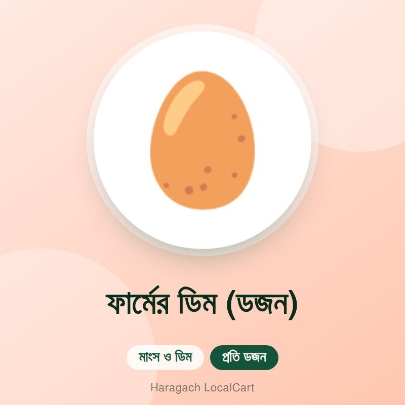 ফার্মের ডিম (ডজন)
