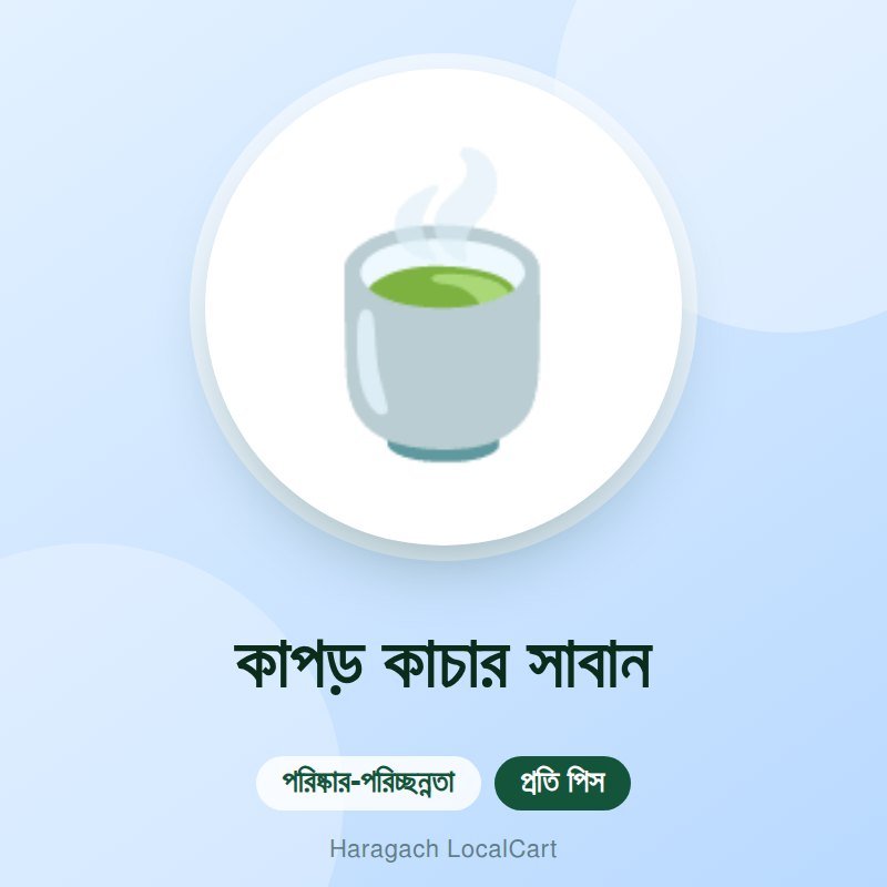 কাপড় কাচার সাবান