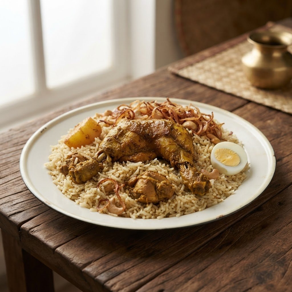 মোরগ পোলাও (১ প্লেট)